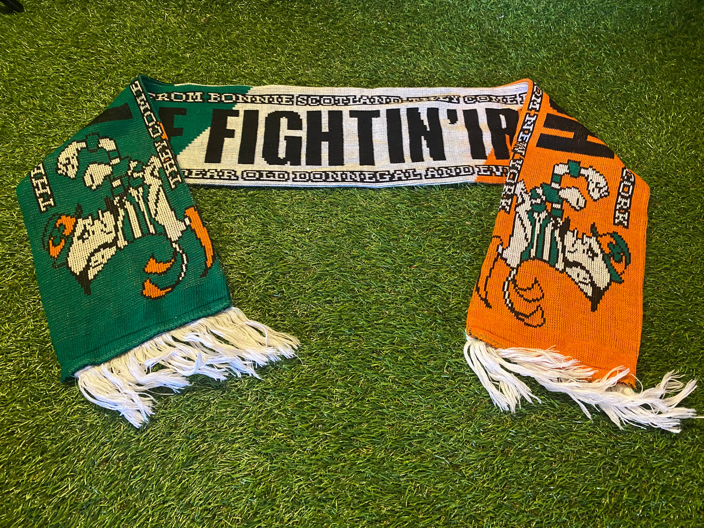 Fighting Irish Eire Republic of Ireland Soccer Football Rugby Full Size Adult Scarf Scarves