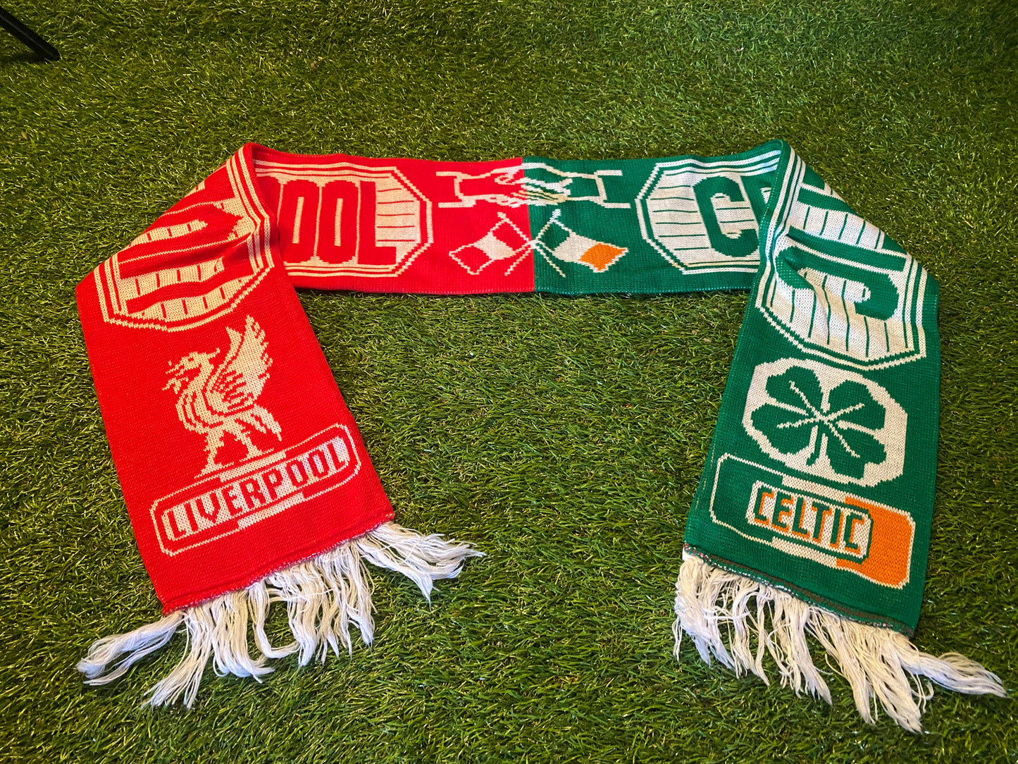 Celtic FC Liverpool FC Scottish Soccer Football Full Size Adult Mans Scarf Scarves