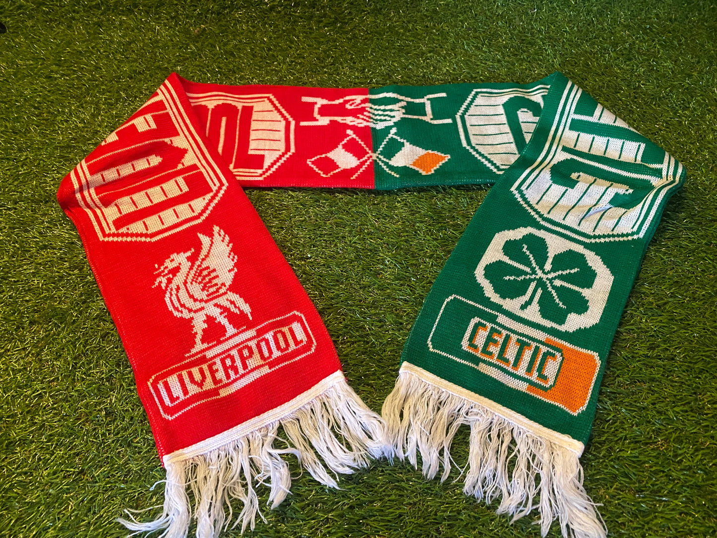 Celtic FC Liverpool FC Scottish Soccer Football Full Size Adult Mans Scarf Scarves