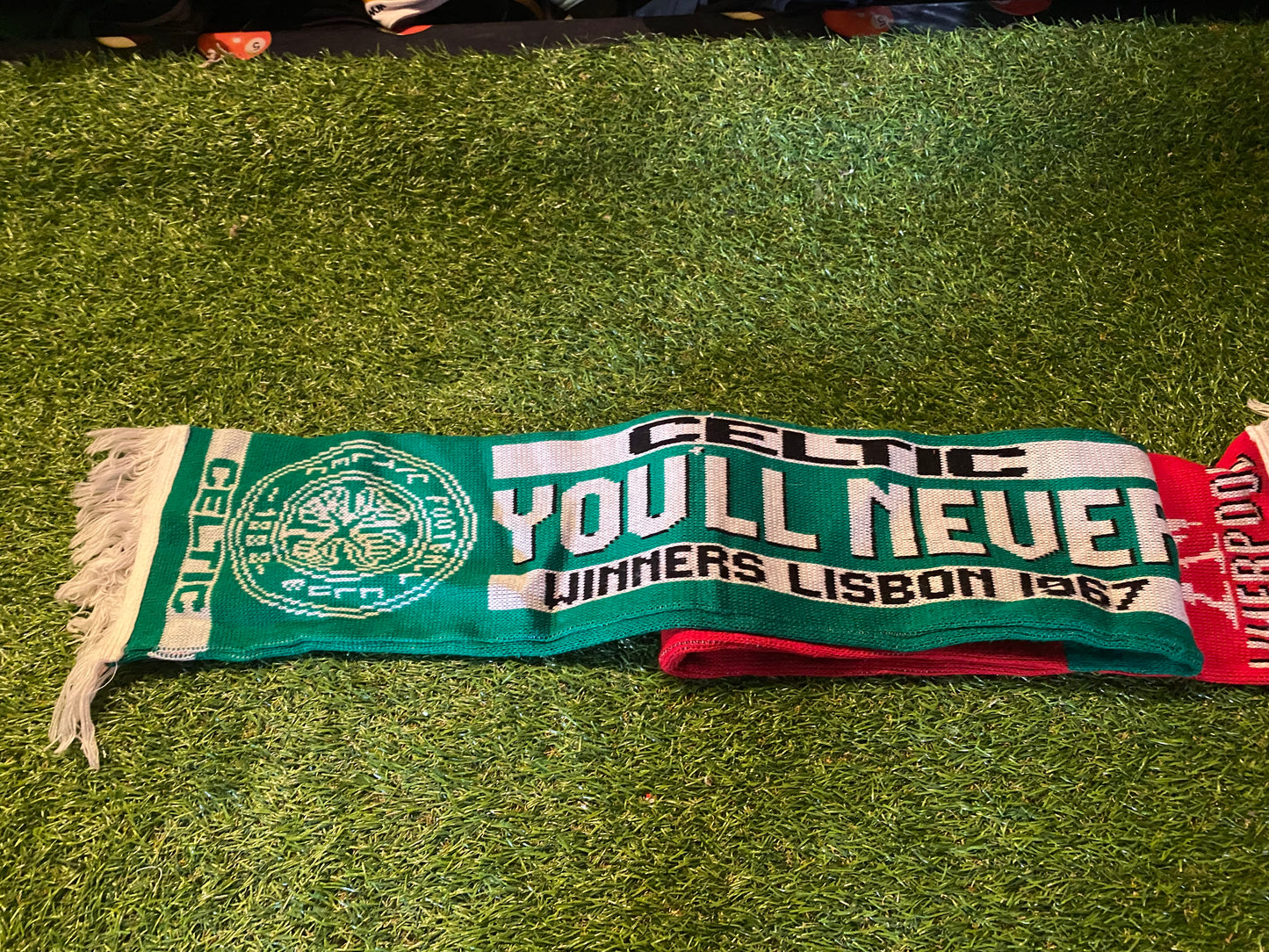 Celtic FC Liverpool FC Scottish Soccer Football Full Size Adult Mans Scarf Scarves