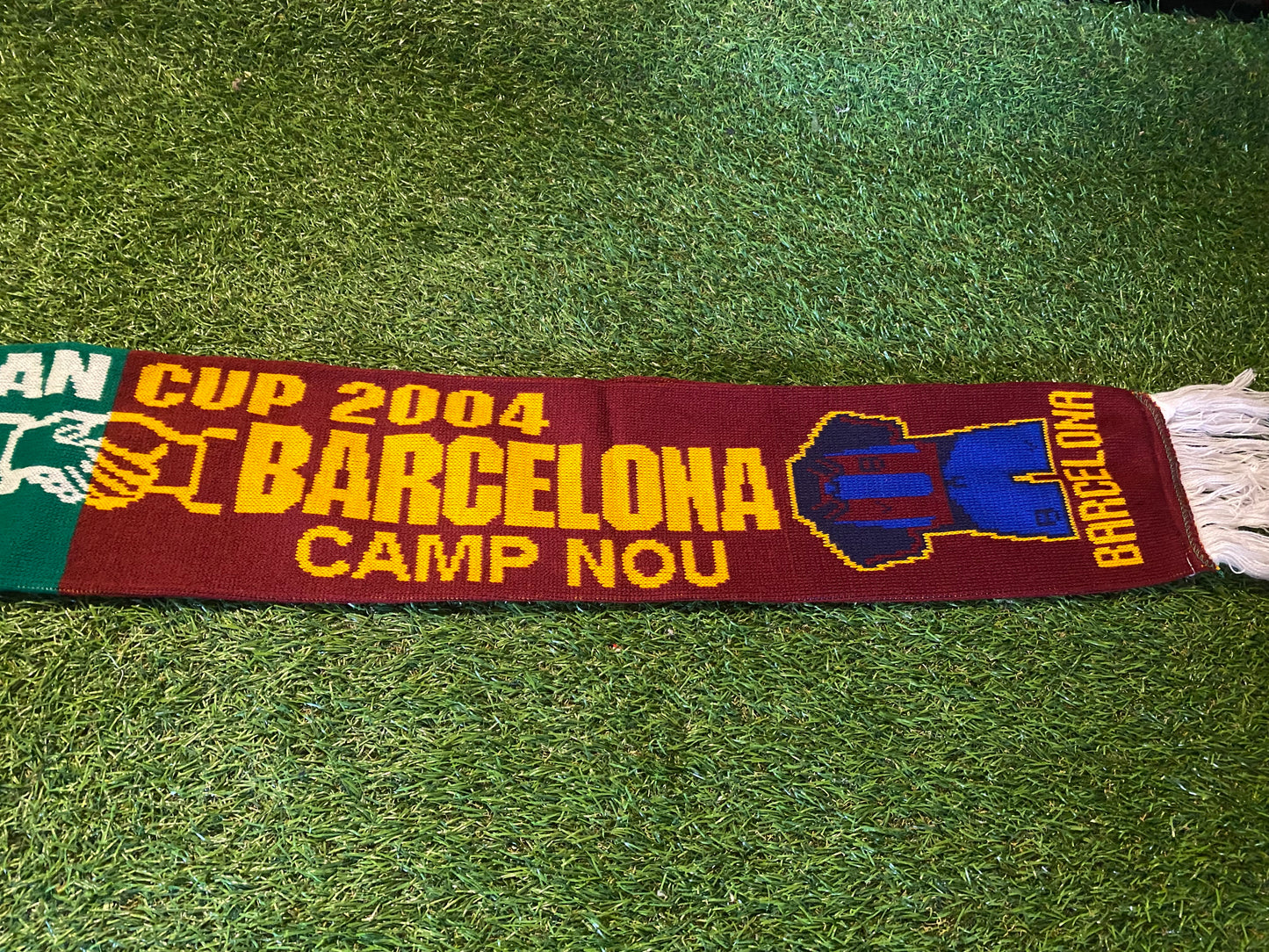 Celtic v FCB Barcelona Scotland Soccer Football Full Size Adult Mans Scarf Scarves