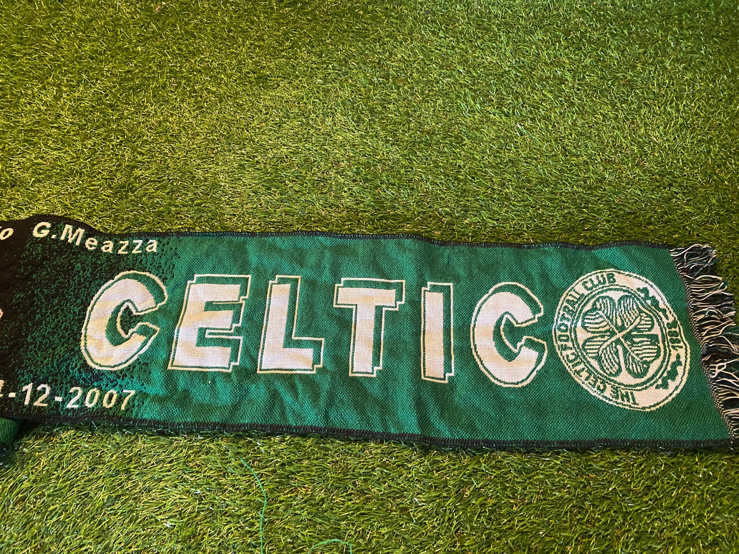 Celtic FC v AC Milan Scotland Scottish Soccer Football Full Size Adult Mans Scarf Scarves