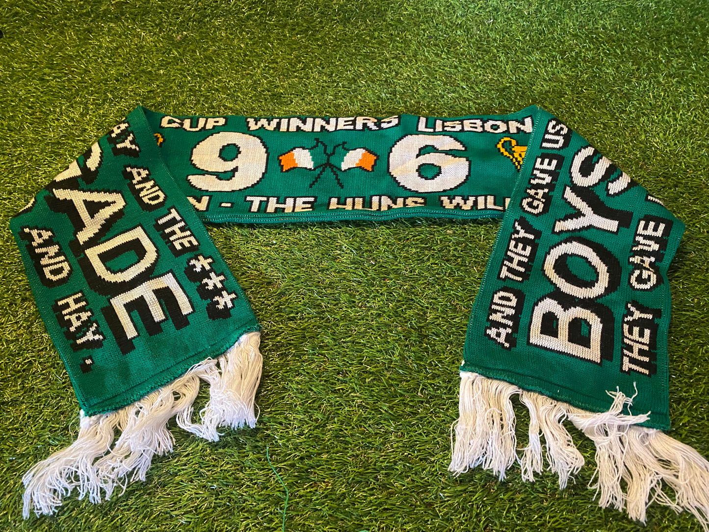 Celtic FC Scotland Scottish Soccer Football Full Size Adult Mans 1967 Winners Scarf Scarves