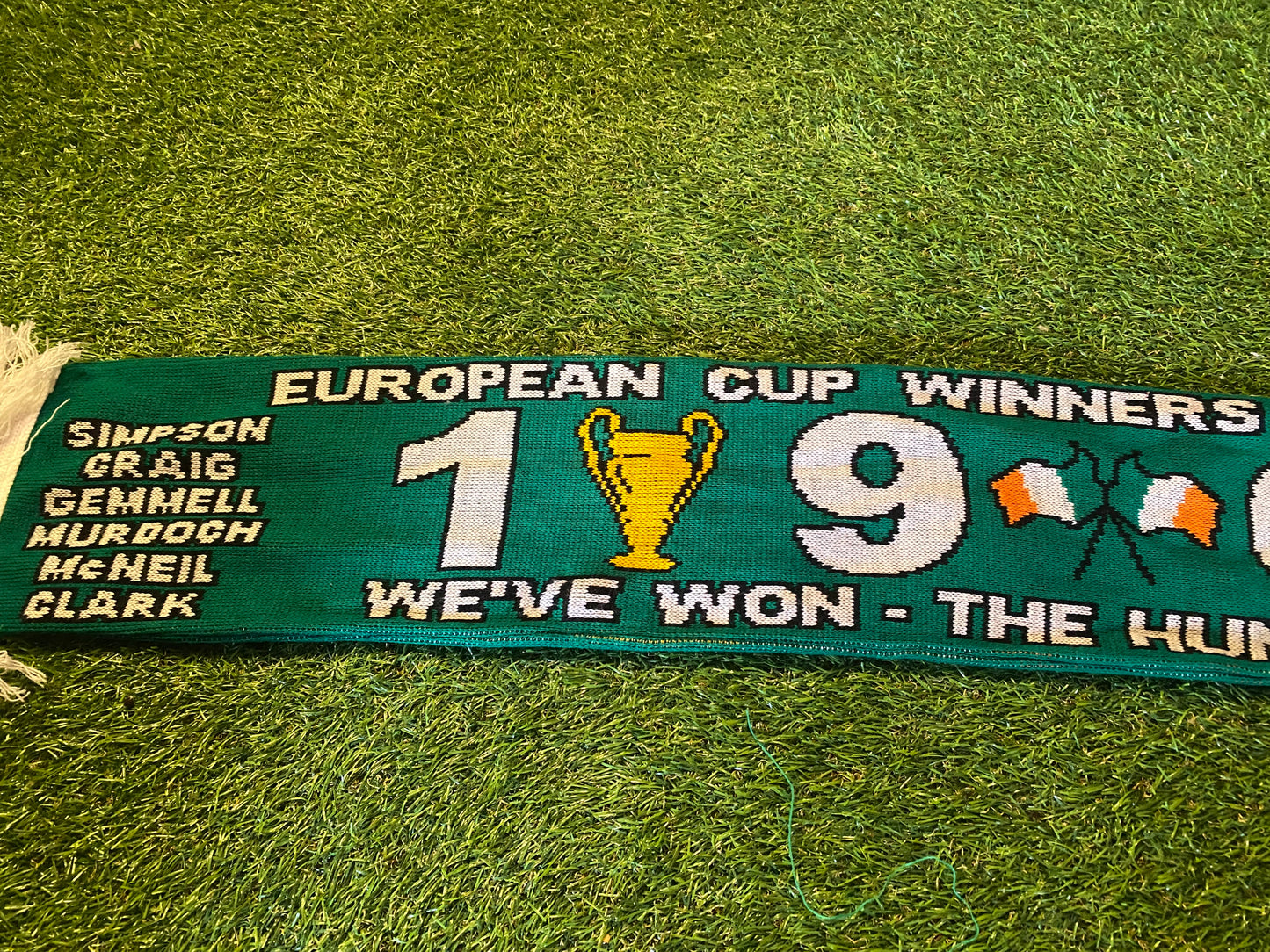 Celtic FC Scotland Scottish Soccer Football Full Size Adult Mans 1967 Winners Scarf Scarves