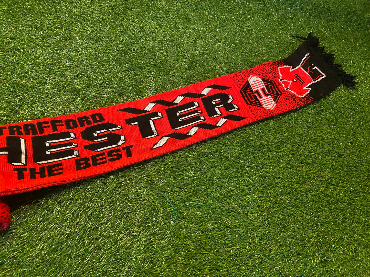 Manchester United Rare 1994 Double Winners Soccer Football Full Size Adult Mans Scarf Scarves