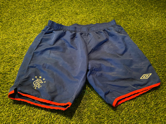 Glasgow Rangers Scotland Football XL Extra Large Mans Rare Umbro Made Shorts