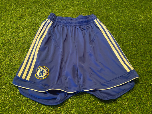 Chelsea Soccer Football Medium Mans Rare Vintage Adidas 2006 Made Home Shorts