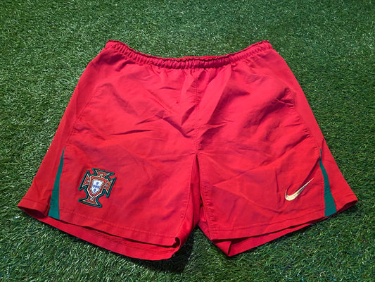 Portugal Soccer Football Small Mans Rare Vintage Nike Made Shorts