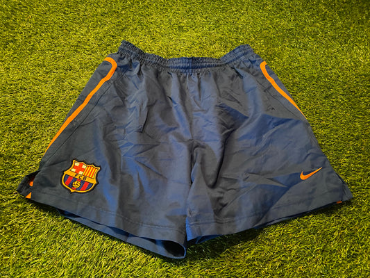 FCB Barcelona Spain Espana Football Medium Mans Rare Vintage Nike Made Shorts