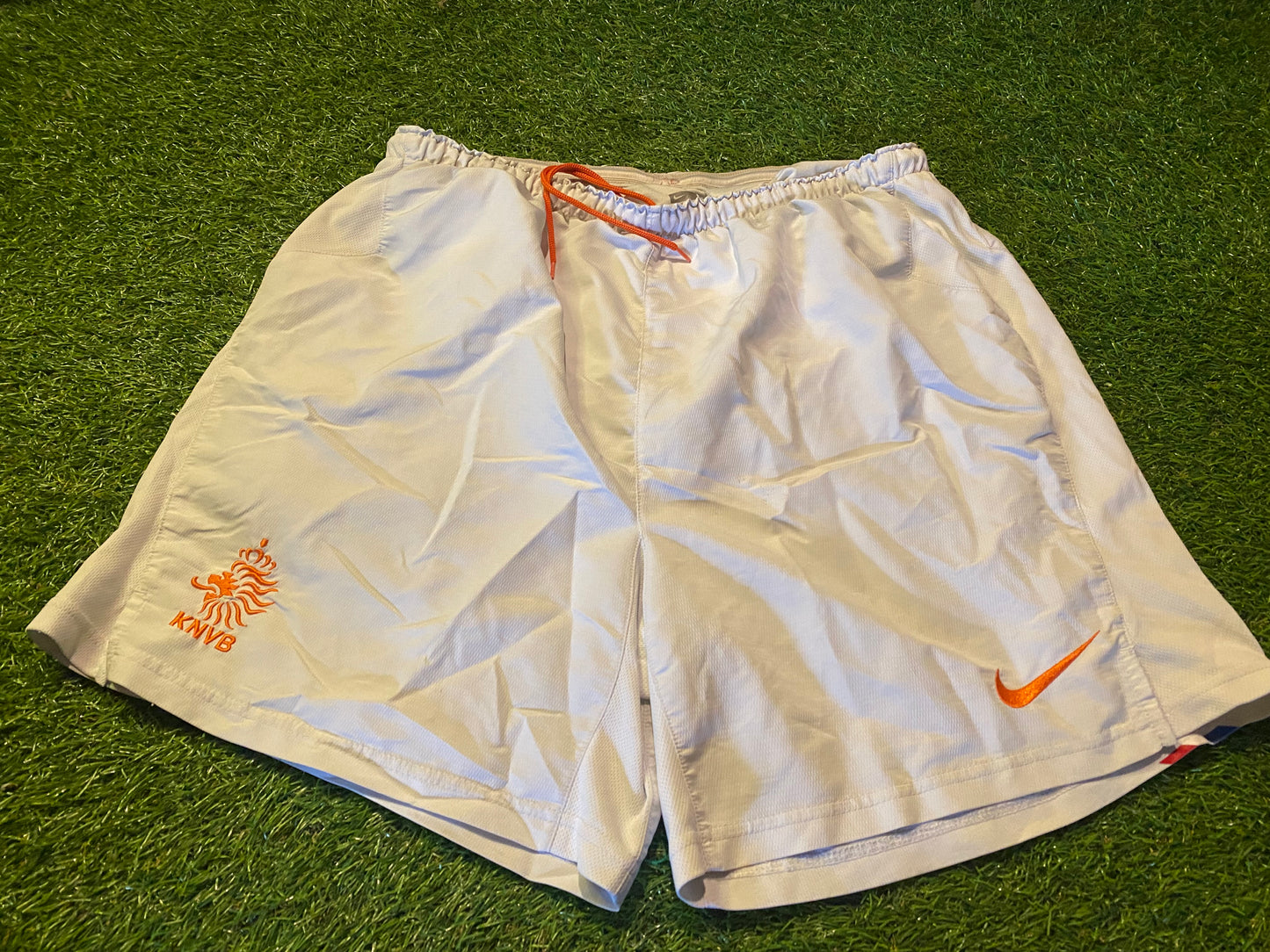 Holland Dutch Netherlands Football Large Mans Rare Vintage Nike Made Shorts