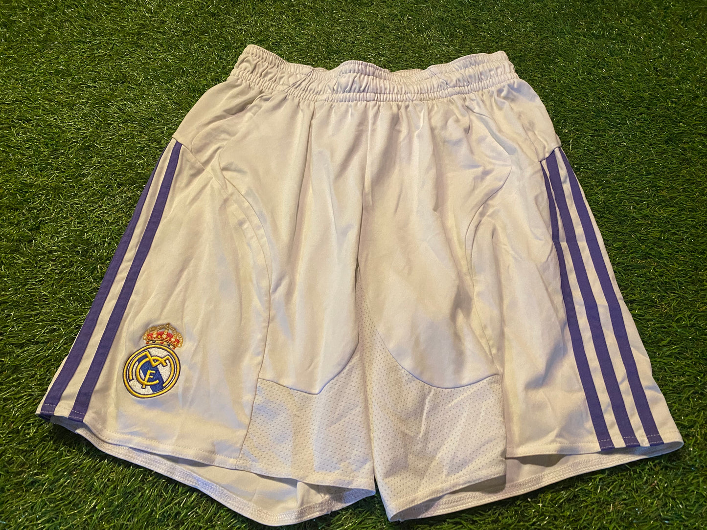 Real Madrid Spain Espana Football Medium Mans Adidas Made Shorts