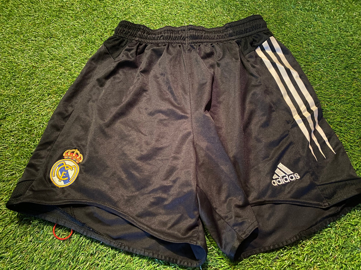 Real Madrid Spain Espana Football Medium Mans Rare Vintage Adidas 2004 Made Shorts