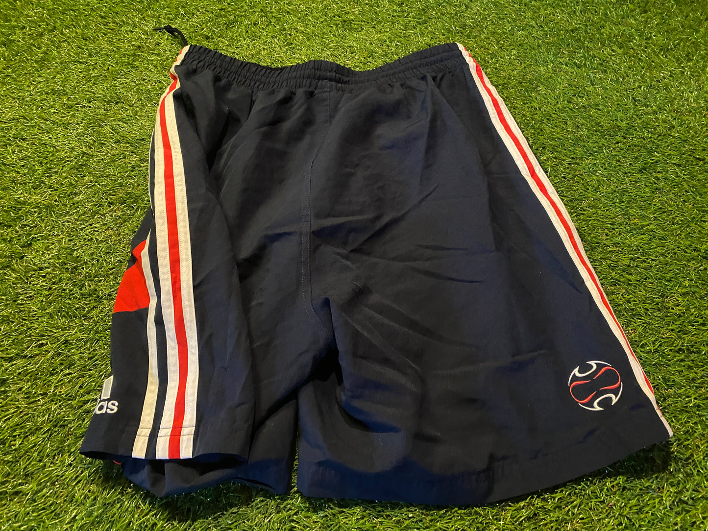 France French FFF Football Large Mans Adidas Made Leisure Shorts with Pockets