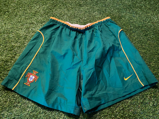 Portugal Portugese Football Large Mans Rare Vintage Nike Made Shorts