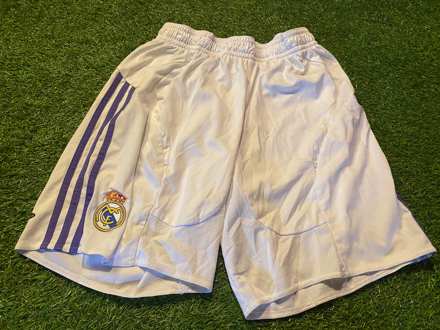 Real Madrid Spain Espana Football Large Mans Rare Adidas 2007 Made Shorts