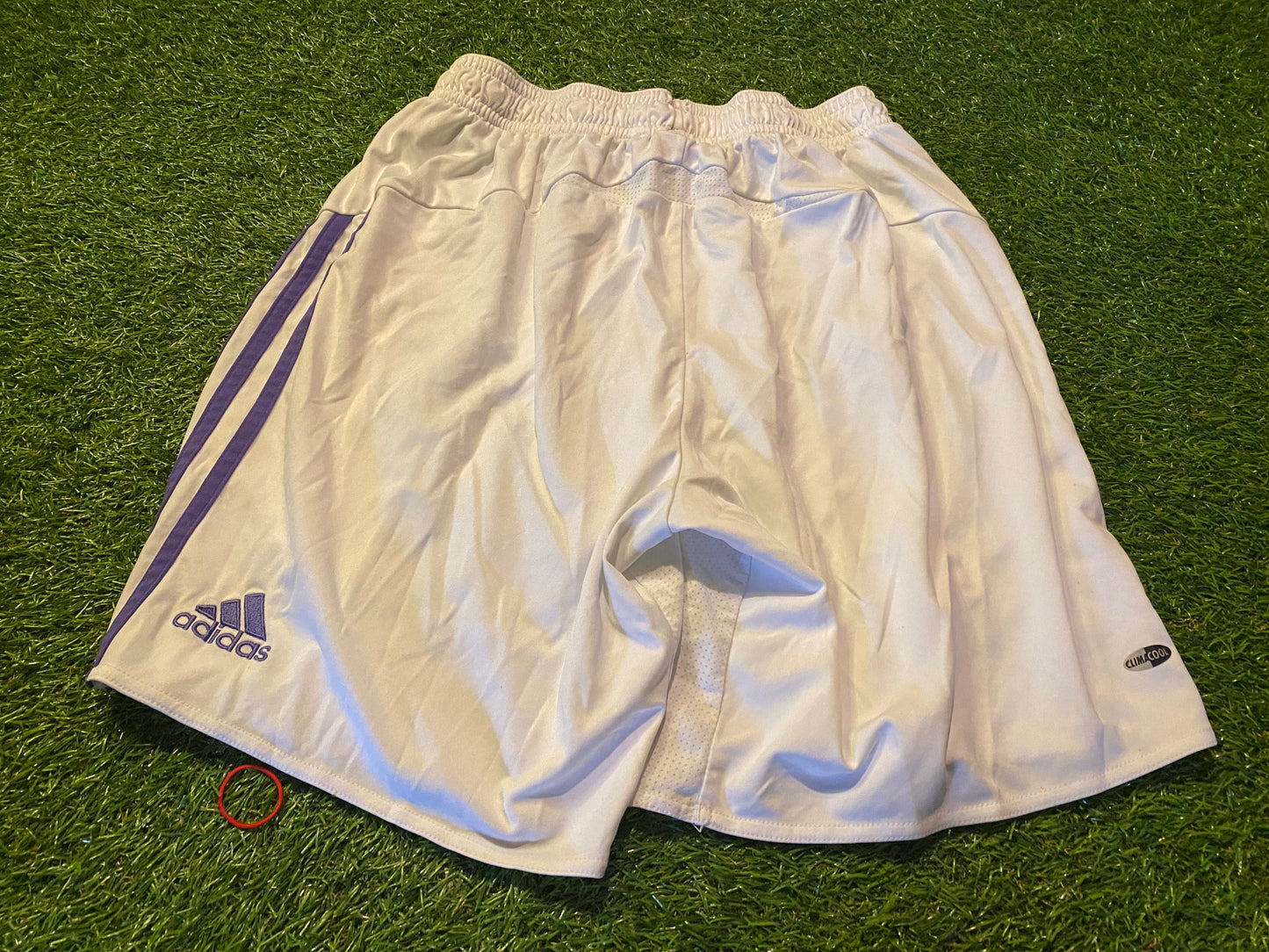 Real Madrid Spain Espana Football Large Mans Rare Adidas 2007 Made Shorts