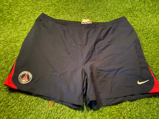 PSG Paris Saint Germain France Football XXL 2XL Mans Nike Made Lined Shorts