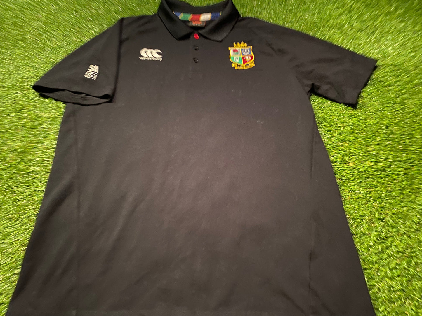 British Lions Rugby Union Football South Africa 2021 Tour Large Mans CCC Polo Jersey