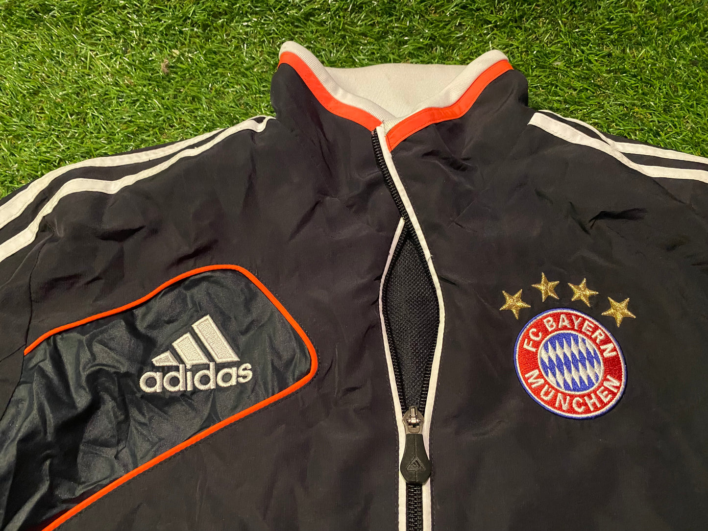 Bayern Munich German Germany Football XL Boys / Youths Full Zip Up Lined Adidas Jacket