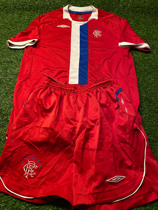 Glasgow Rangers Scotland Football XL Boys / Youths 13-15 Year Old Umbro Away Top & Shorts Set