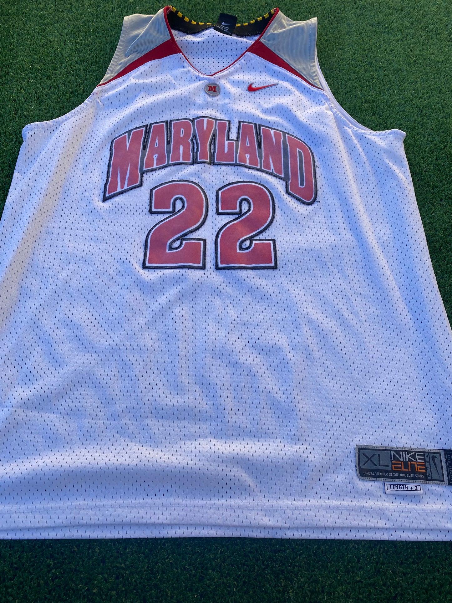 Maryland Terrapins USA NBA Basketball XL Extra Large Mans Vintage Nike Elite Jersey