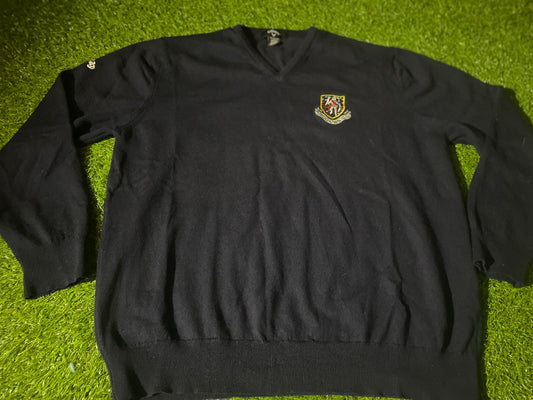 Portadown Golf Club Large Mans Calloway Made 100% Wool Sweater / Jumper