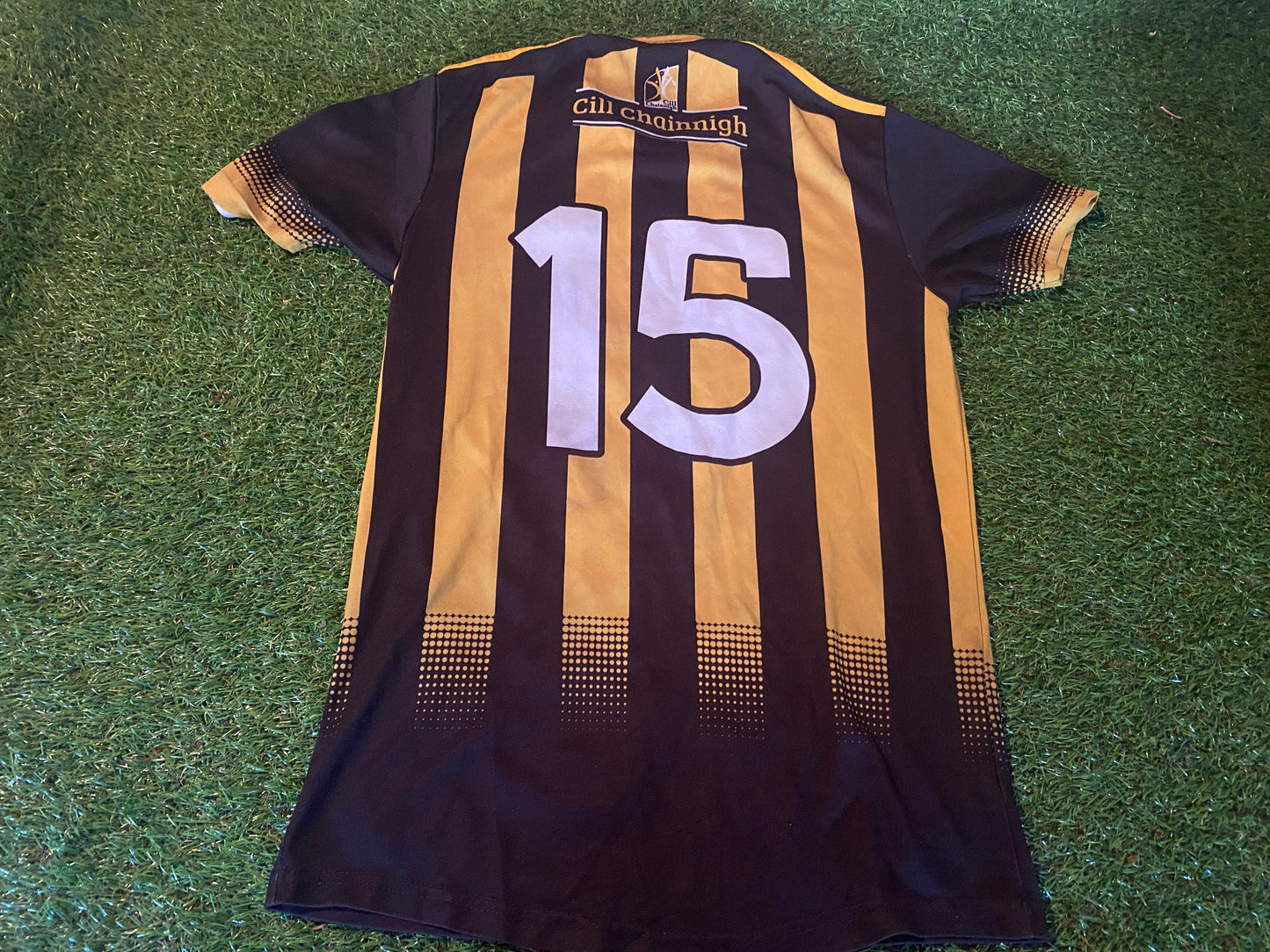 Co Kilkenny Ireland Eire GAA Gaelic Football Hurling Large Mans Tight Fit Match Worn no15 Jersey