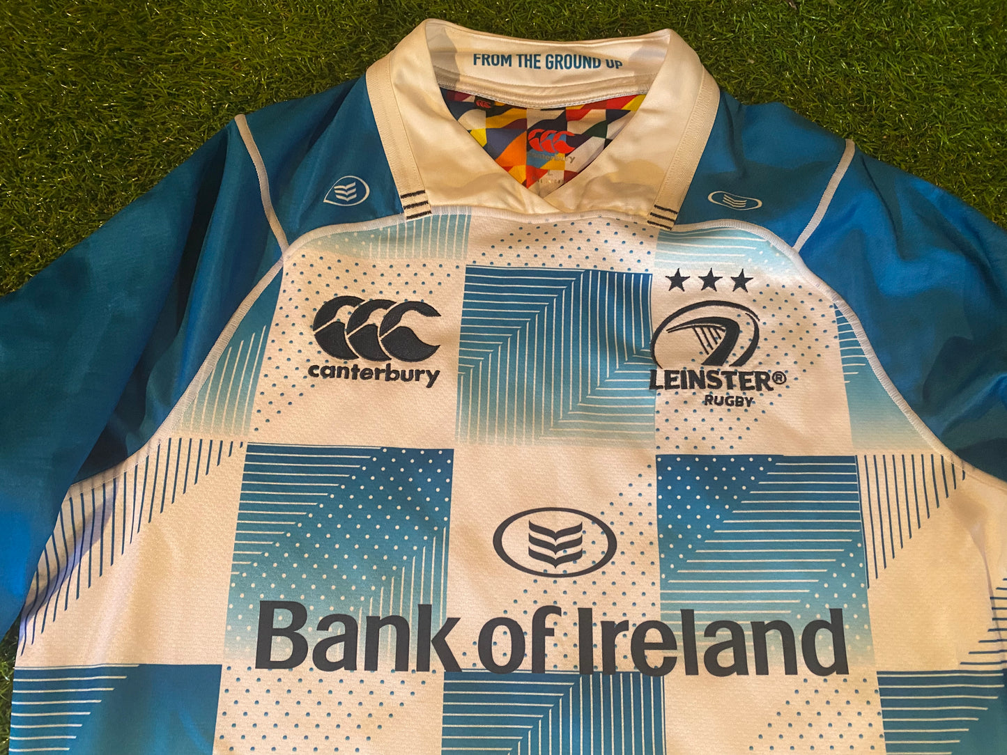 Leinster Eire Irish Rugby Union Football Large Mans CCC Made Vapordri+ Jersey