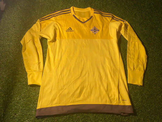 Northern Ireland Football Medium Mans Rare Adidas Adizero Made Keepers Jersey