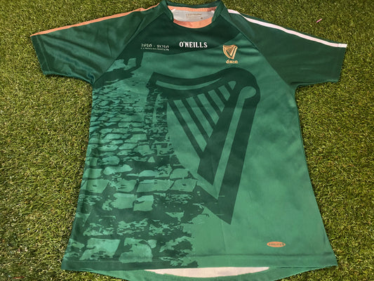 Easter Rising 1916-2016 Irish Republican Eire Hurling GAA Gaelic Football Medium Mans Jersey