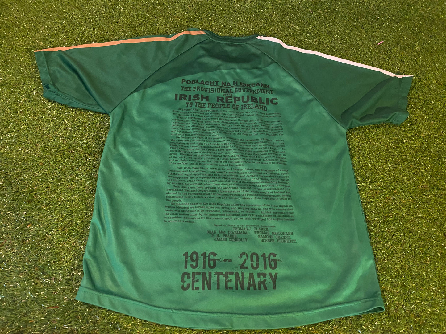 Eire Easter Rising 1916-2016 GAA Gaelic Football Hurling Small Mans Rare Jersey