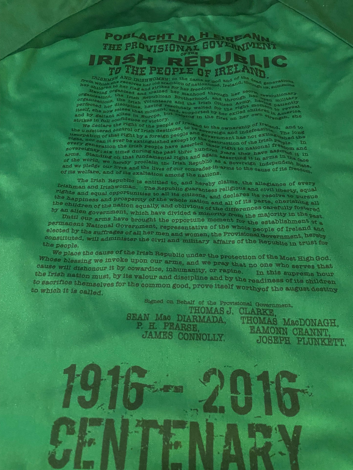 Eire Easter Rising 1916-2016 GAA Gaelic Football Hurling Small Mans Rare Jersey