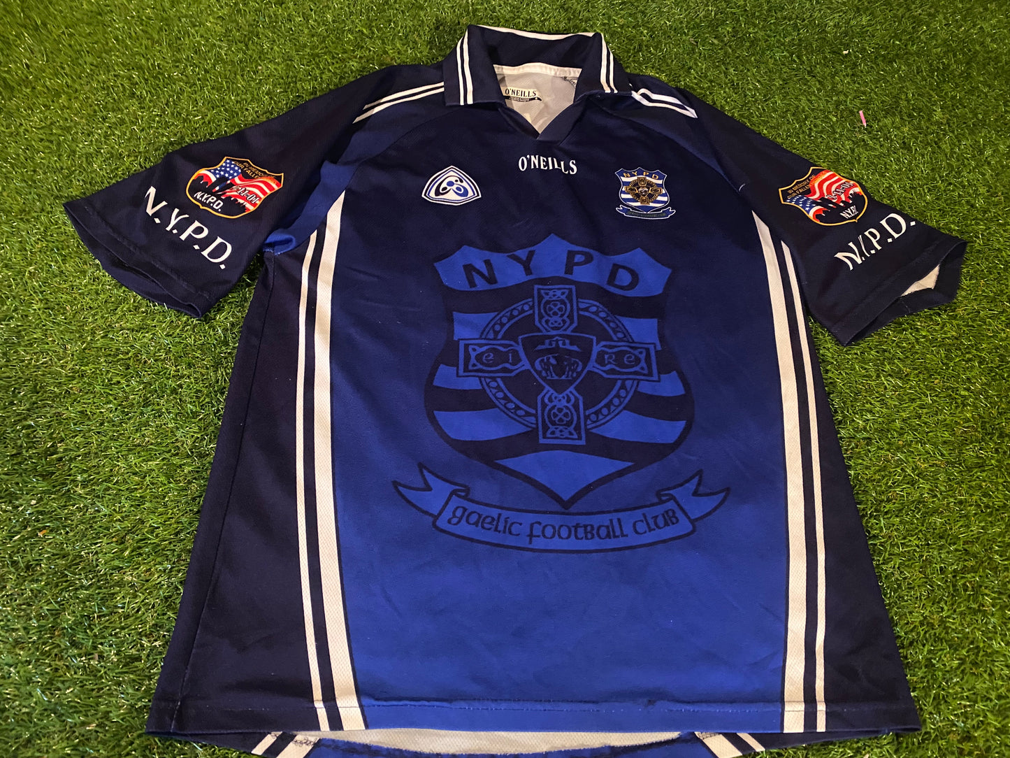 NYPD New York Police Dept USA GAA Gaelic Football Hurling Small to Medium Mans Jersey