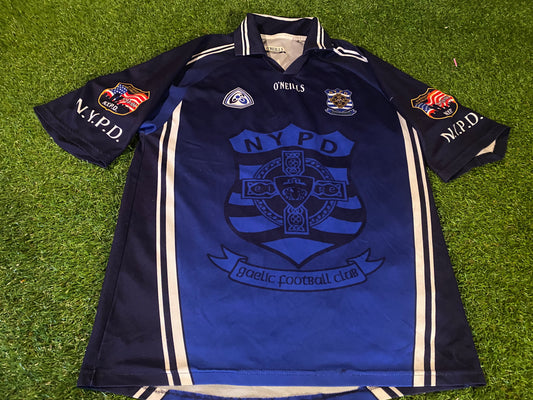 NYPD New York Police Dept USA GAA Gaelic Football Hurling Small to Medium Mans Jersey