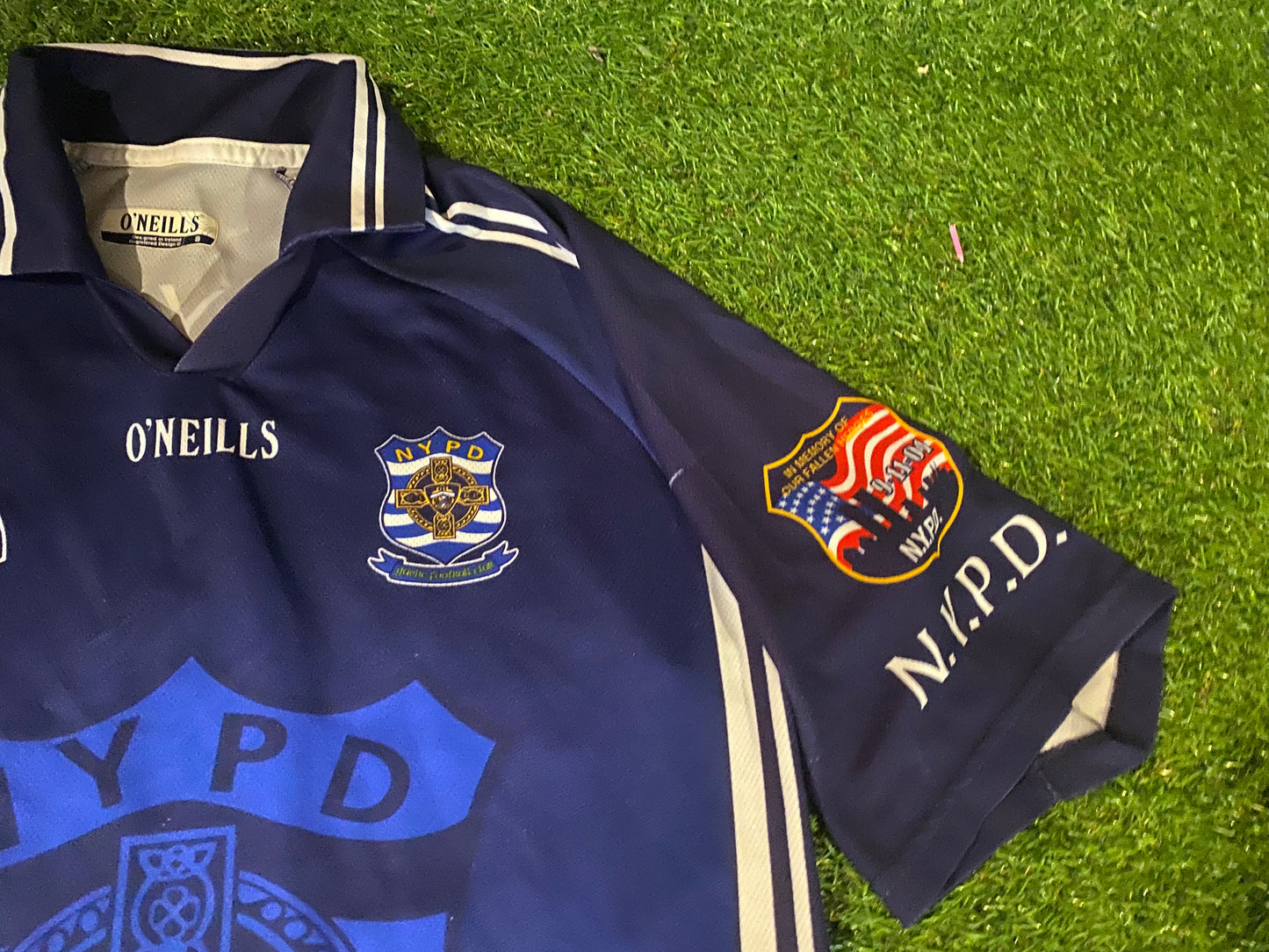 NYPD New York Police Dept USA GAA Gaelic Football Hurling Small to Medium Mans Jersey