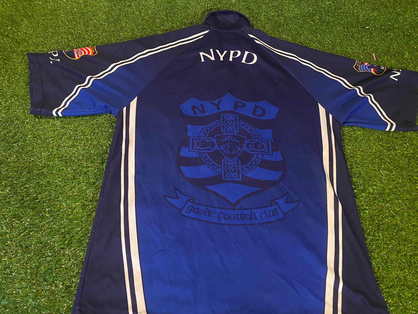 NYPD New York Police Dept USA GAA Gaelic Football Hurling Small to Medium Mans Jersey