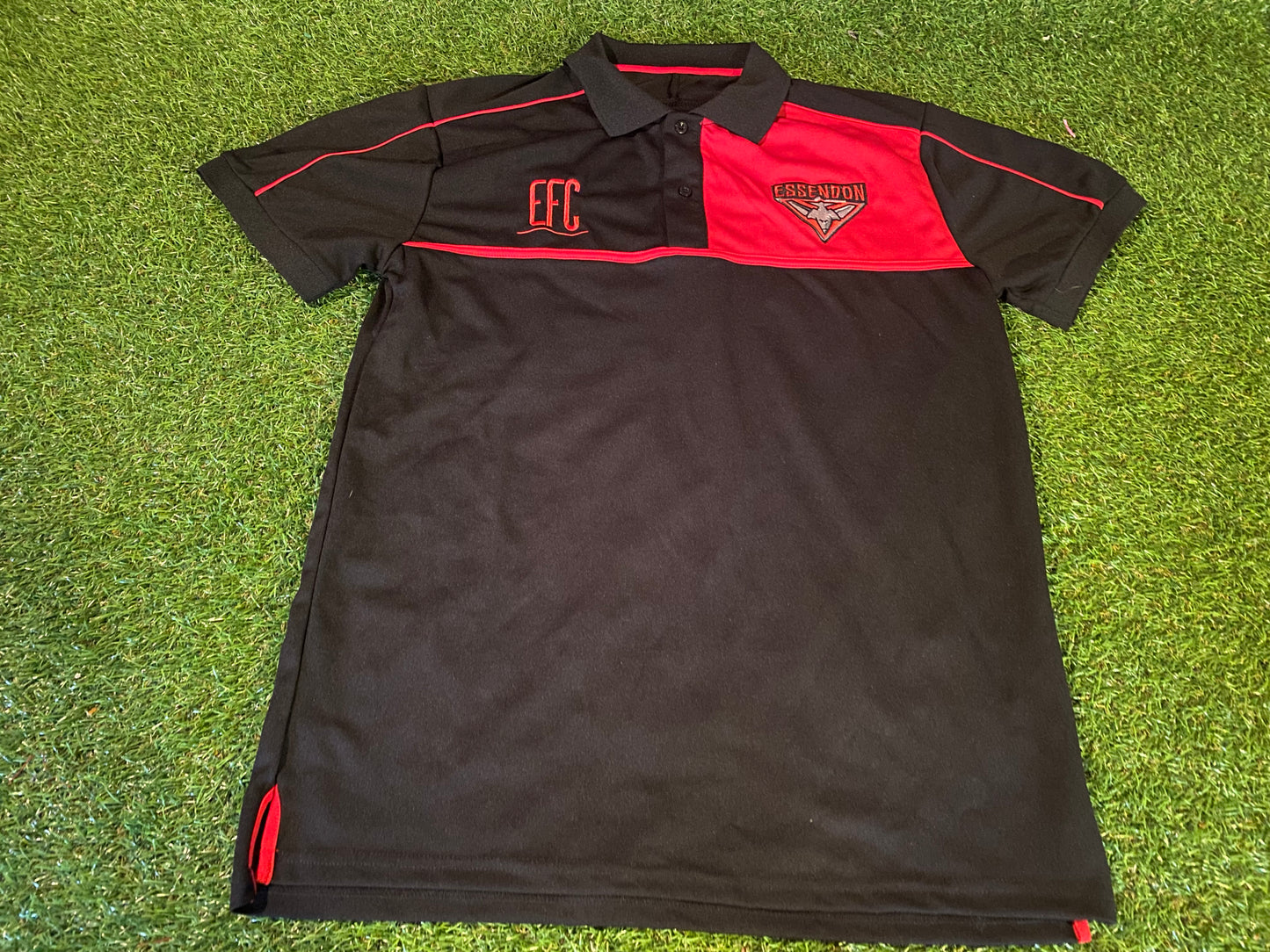 Essendon The Bombers Australia AFL Rugby Football Small Mans Polo Jersey