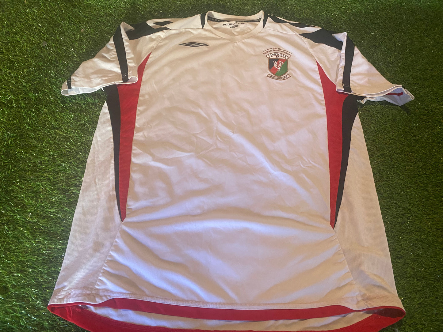 Glentoran FC Ulster Northern Ireland Football XL Extra Large Mans 1882-2007 Jersey