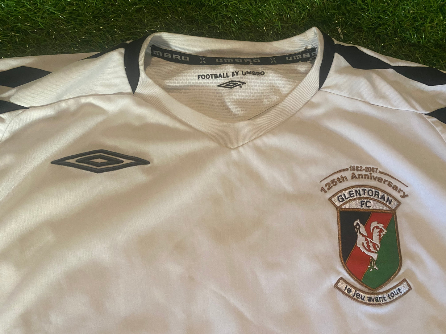 Glentoran FC Ulster Northern Ireland Football XL Extra Large Mans 1882-2007 Jersey