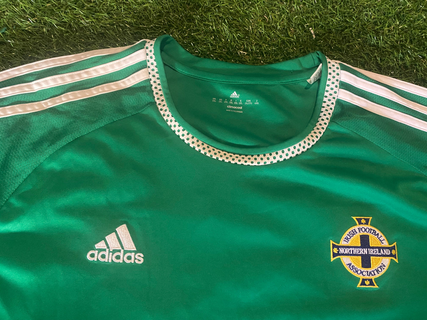 Northern Ireland Football Ulster Rare 2014 Big XXL 2XL Mans Adidas Made Home Jersey