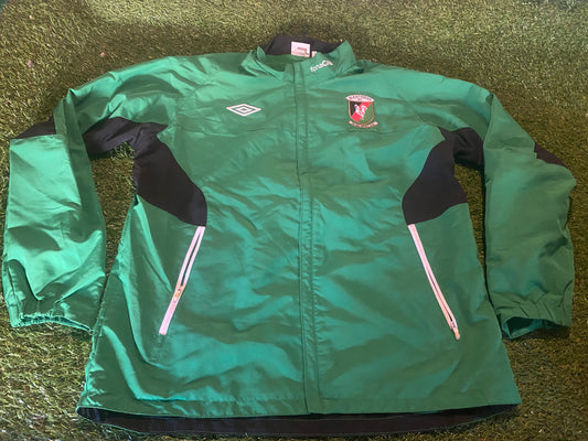 Glentoran FC Northern Ireland Soccer Football Large Mans Breathable Lined Zip Up Jacket