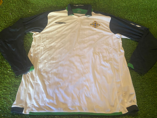 Northern Ireland Football Ulster XL Extra Large Mans Umbro Made L/S 2010 Away Jersey