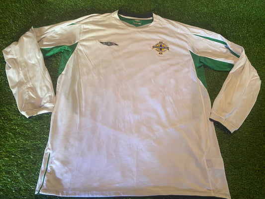 Northern Ireland Football Ulster Rare 2006 Large Mans Umbro Made L/S Rare Away Jersey