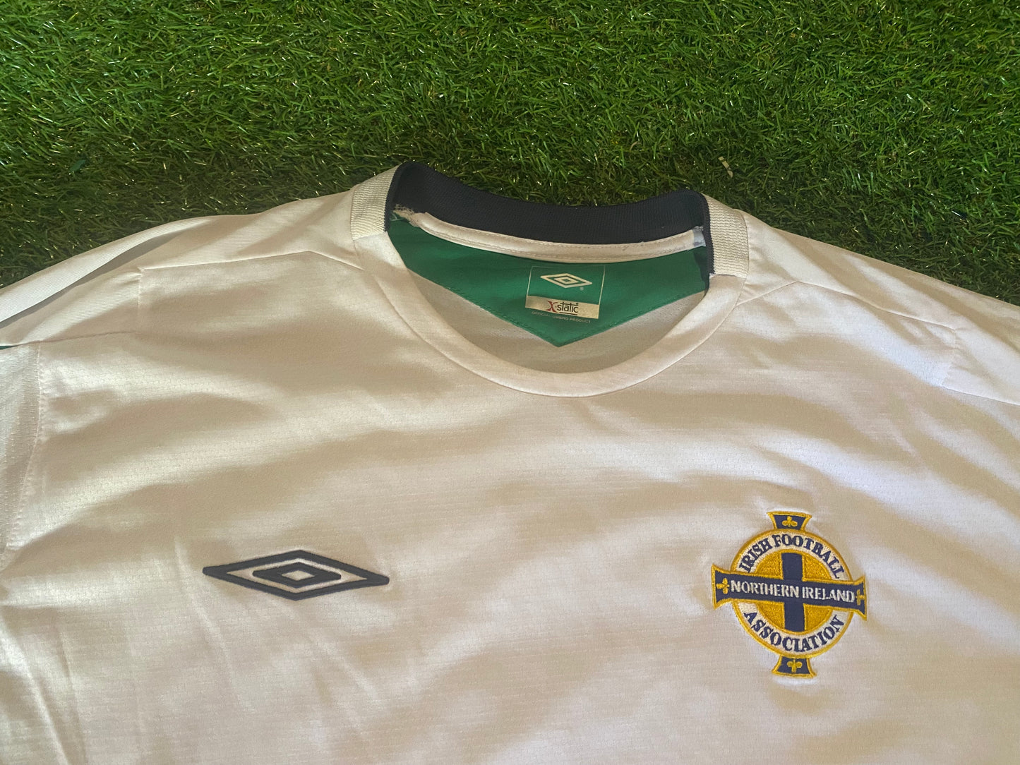 Northern Ireland Football Ulster Rare 2006 Large Mans Umbro Made L/S Rare Away Jersey