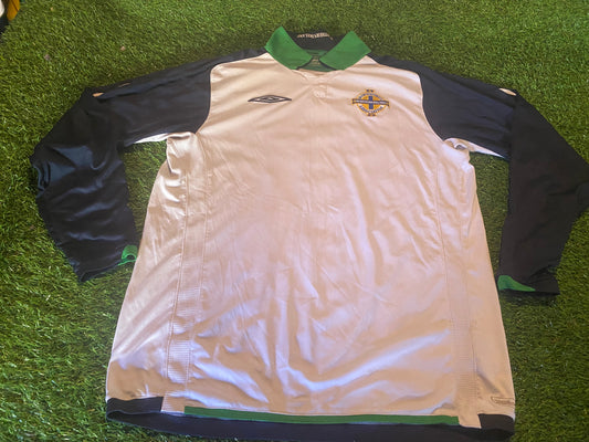 Northern Ireland Football Ulster Medium Mans Umbro Made L/S 2010 Away Jersey