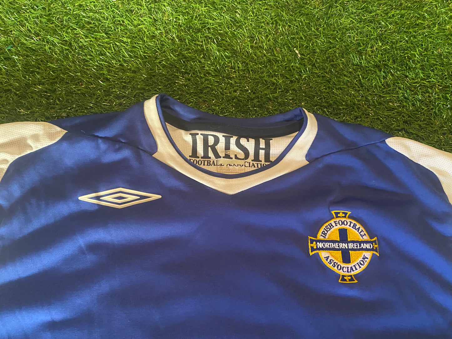 Northern Ireland Football Ulster XL Extra Large Mans Umbro Made L/S 2007 Away Jersey