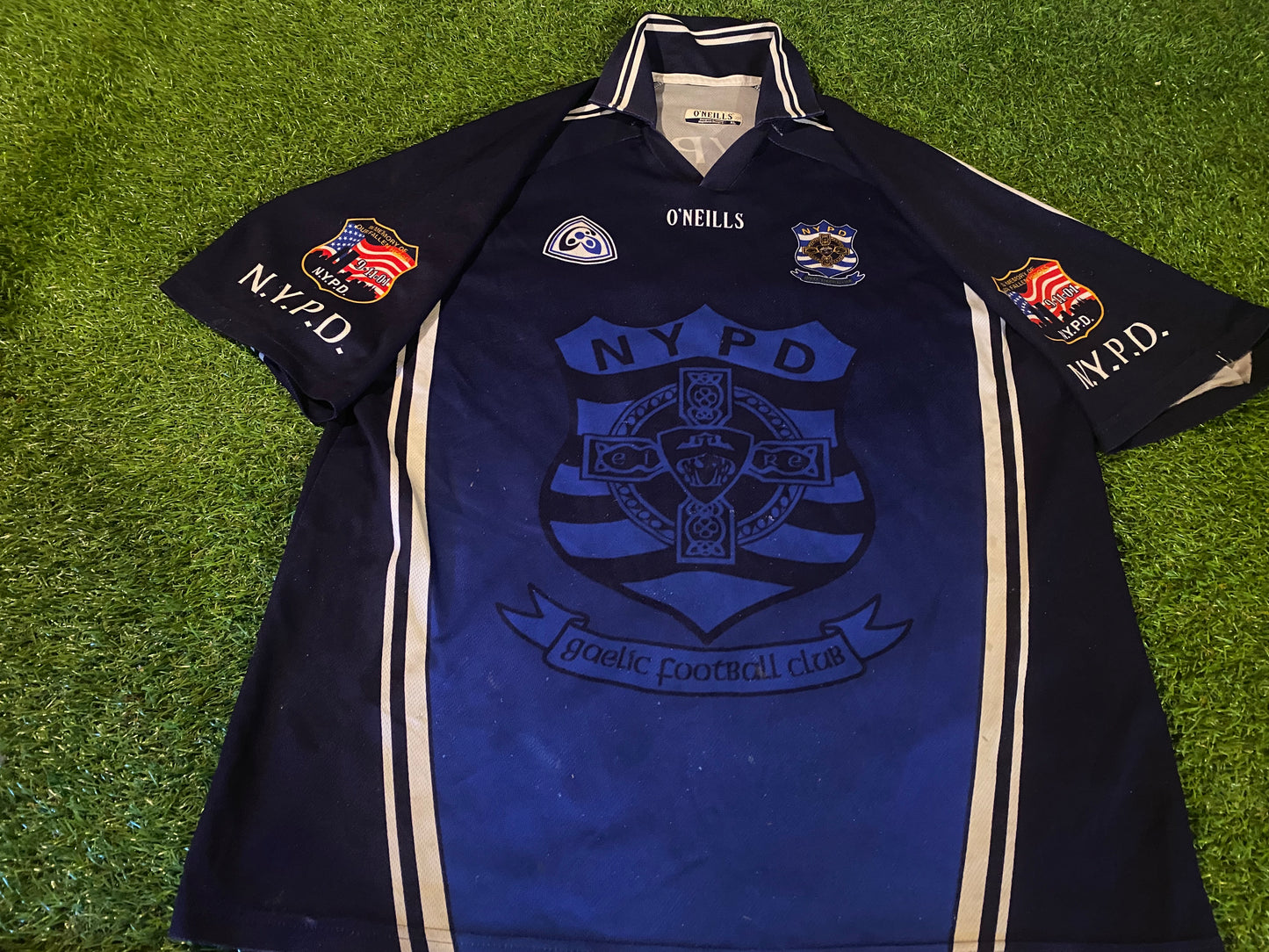 NYPD New York Police Dept USA GAA Gaelic Football Hurling XL Extra Large Mans Jersey