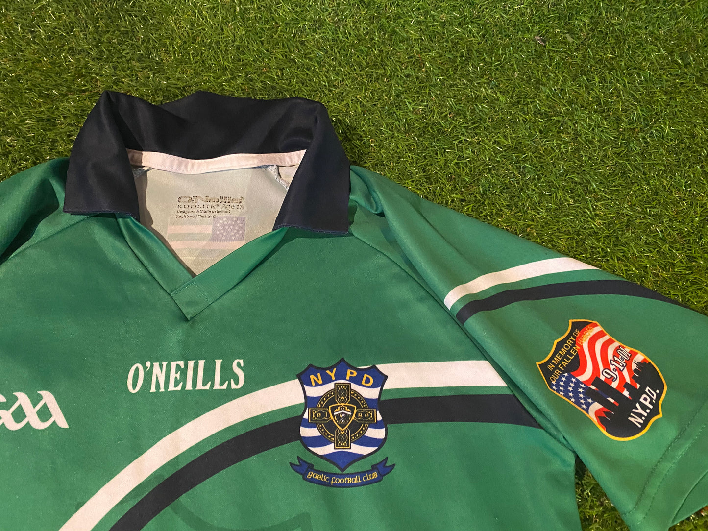 NYPD New York Police Dept USA GAA Gaelic Football Hurling Youths XS Mans Jersey