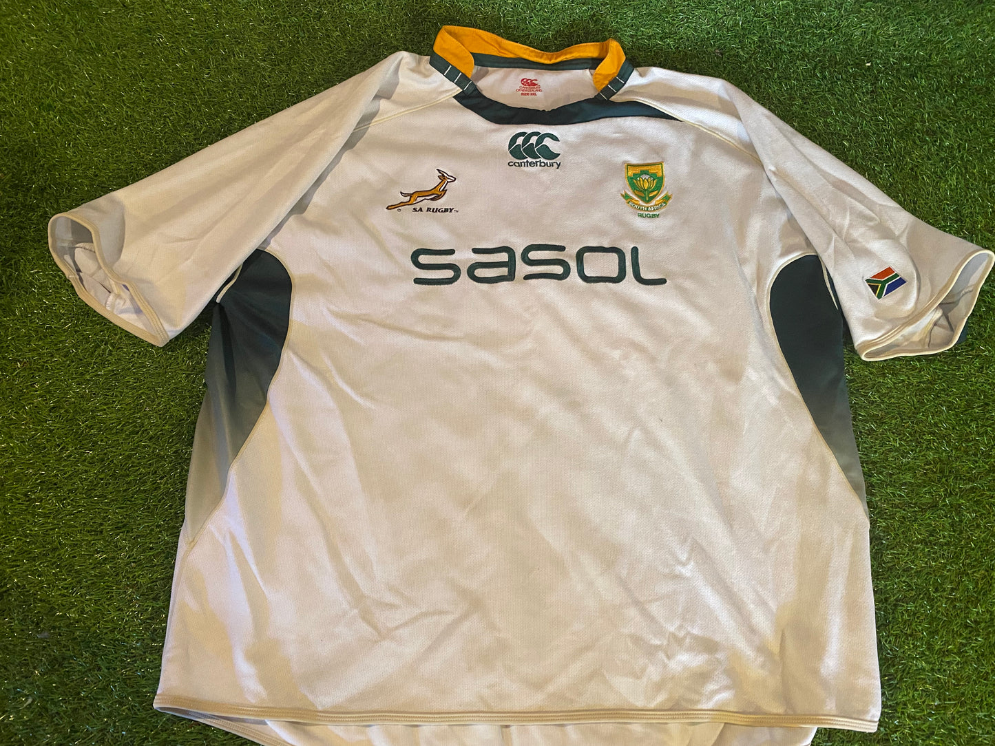 South Africa African Springboks Rugby Union Rare Massive 3XL XXXL CCC Made Away Jersey