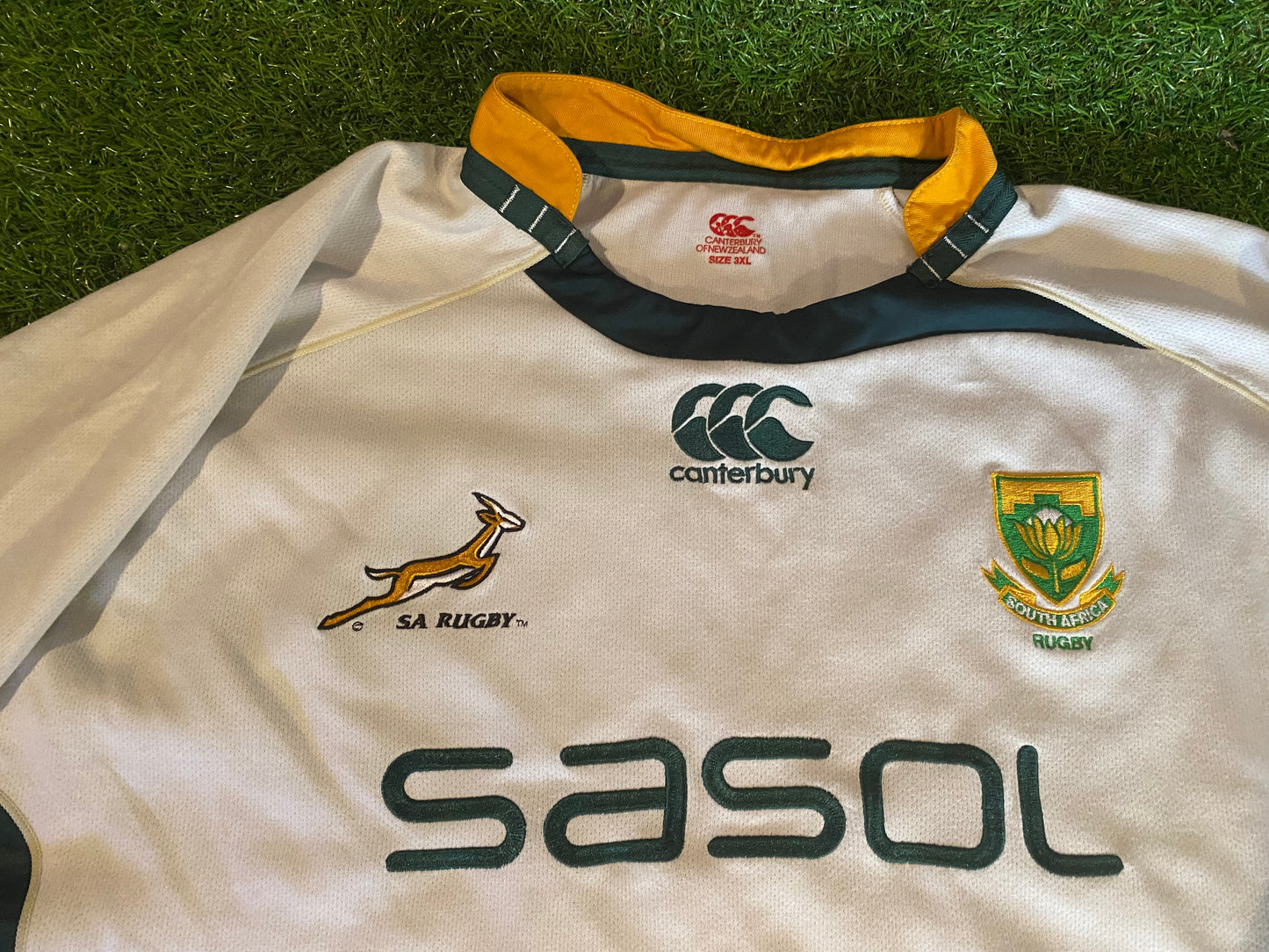 South Africa African Springboks Rugby Union Rare Massive 3XL XXXL CCC Made Away Jersey